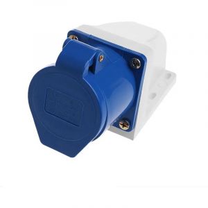 Enowelir Prise de courant industrielle, 32 amp&egrave;res, 3 broches, 220v-250 volts, &eacute;tanche IP44, 2P + E 32A, 1 pi&egrave;ce