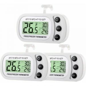 Gabrielle - 3pcs Thermomètre Digital de Réfrigérateur Congélateur Thermomètre de Salle de Réfrigérateur Thermomètre de Température du Refroidisseur