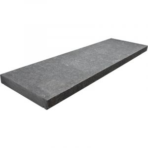Couvertine Basalte - Noir - 30x100x4cm - Flammé Brossé - Vendu à l'unité