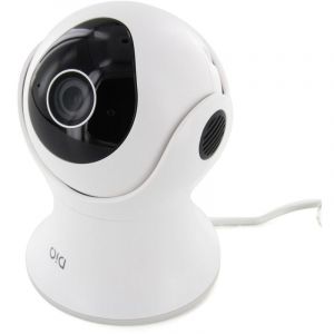 Caméra de surveillance rotative Wi-Fi int/ext - 1080p - 16Go - Blanc et Noir - DiO