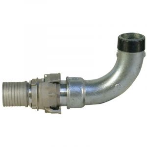 Kit Raccord Rapide Alu 2''1/2 Diametre 70mm Coude Renson