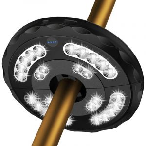 Lampes Pour Parasol, Rechargeable 28 LED Lumi&egrave;re de Parasol, &Eacute;clairage Lampe Parasol Patio 3 Modes de Luminosit&eacute;, Luminaires Ext&eacute;rieure Pour