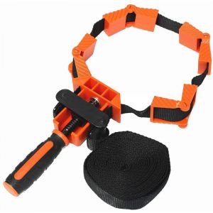 Presse &agrave; Cadre, Sangle de Serrage Cadre Multifonctionnel R&eacute;glable Bande de Serrage d&rsquo;angles Formes en Nylon avec 4M Sangle Outil d&rsquo;encadrement pour