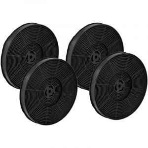 Vhbw - 4x Filtres &agrave; charbon actif remplacement pour Bomann KF568 pour hotte aspirante - 17,5 cm