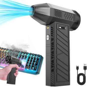 Souffleur Air Comprimé, 180000 TR/Min de Pulvérisation d'Air Comprimé avec Batterie 8000mAh, Soufflette Air Comprimé, Bombe Air Sec pour Clavier,