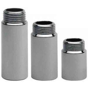Rallonge en laiton chrom&eacute; 3/8" 20 mm