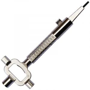 Cl&eacute; De Construction, Clef Carr&eacute;, Clef Passe Partout, Avec &Eacute;chelle De Mesure De La Longueur Des Cylindres