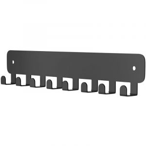 Crochets Porte Clef Mural, Porte Clé Mural, Accroche Clef Mural avec 8 Crochets, Porte-clés Mural en Métal Noir pour Couloir, Cuisine, Chambre à