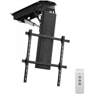Support tv Plafond Motorise pour Ecrans 32-70 pouces/81,3-178 cm, Fixation tv Reglable Electriquement, Accroche Televiseur avec Capacite de Charge de