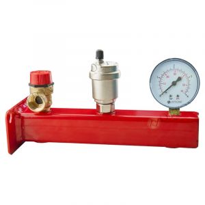 Ottone - 3 bar Groupe s&eacute;curit&eacute; 3/4' chaudi&egrave;re chauffe jusqu'&agrave; soupape 50kw vent manom&egrave;tre
