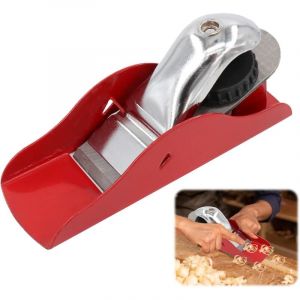Mini Rabot &agrave; Main de Menuiserie avec D&eacute;gauchisseuse pour le Travail du Bois - Outil Compact et L&eacute;ger, Araseur de Chant