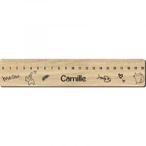 Decoho - Règle graduée 20 cm personnalisée pour écolier · Prénom | Chat http://www. .com/img/co/108228.jpg - 21 x 4 cm - http://www.