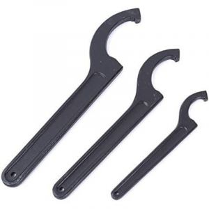 1x Cl&eacute; &agrave; crochet r&eacute;glable 45-52mm, cl&eacute;s &agrave; ergot, cl&eacute; tricoise universelle, pour la fixation ou le d&eacute;montage des &eacute;crous ronds et des couvercles de