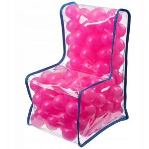 Fauteuil &agrave; balles pour enfants - Pour gar&ccedil;ons et filles - En plastique - Pour chambre d'enfant - Rose - Kadax