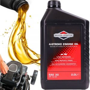 Huile moteur pour tondeuse à gazon BRIGGS&STRATTON SAE30 2L moteur 4 temps minéral