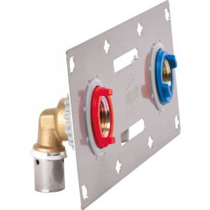 Sortie de cloison sertifix à sertir - Entraxe 150mm 1/2'- 13x16Plaque 13mm