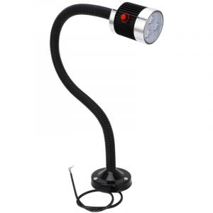 Lampe de Travail Magn&eacute;tique, avec Col de Cygne Flexible et Base Magn&eacute;tique, Lampe d'&eacute;tabli R&eacute;glable pour CNC, Tour, Atelier (3W)