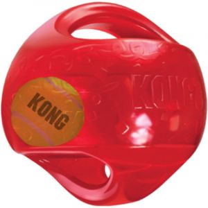 Balle pour chien KONG Jumbler avec poign&eacute;e &ndash; &Oslash; 12 cm Offre exclusive