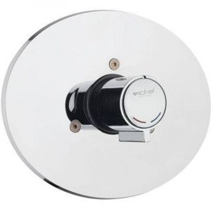 S&eacute;rie MINIMAL mitigeur mural de douche temporis&eacute; avec bo&icirc;tier de protection et commande par bouton-poussoir - Idral