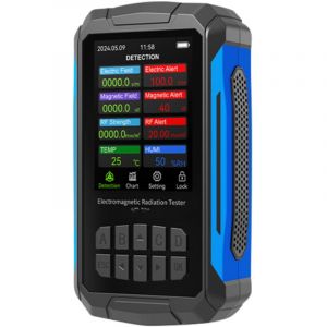 D&eacute;tecteur de rayonnement &eacute;lectromagn&eacute;tique VT-ER3 5 en 1 : testeur radiofr&eacute;quence, champ &eacute;lectrique, intensit&eacute; de champ magn&eacute;tique, temp&eacute;rature et