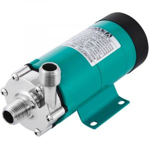 VEVOR Pompe deEntrainement Magnetique de Qualite Alimentaire MP-15 RP, Pompe a Biere Acier Inoxydable de Qualite, Homebrew Brewing Pompe