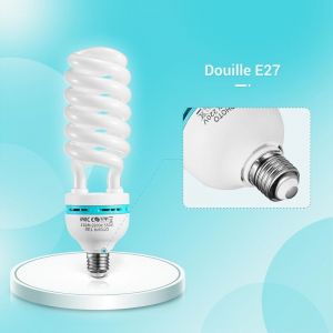 Lot de 4 Photo Studio Ampoule E27 5500K 135W 220V, Photographie Lumiere du Jour, Vid&eacute;o Lumi&egrave;re &agrave; Economie d'Energie, pour Photo Studio, Vid&eacute;o, Softbox