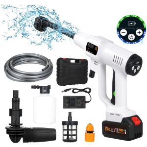 K&auml;rcher Sans Fil 21V - 30 Bar/725 psi - 6 Buses + Lance Mousse - Pour Voiture/Terrasse - Batterie 1500mAh (5m Tuyau) - Nettoyeur Jardin Portable