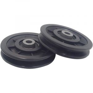 90 mm Roulement Poulie Nylon, Poulie Musculation, Roue Universelle pour c&acirc;ble Machine Gym &eacute;quipement Porte de Garage, Porte coulissante poulie