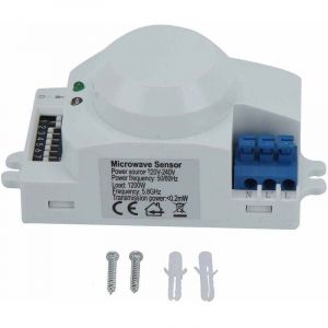 Capteur radar &agrave; micro-ondes &agrave; 360 degr&eacute;s D&eacute;tecteur de mouvement Interrupteur d'&eacute;clairage intelligent 220V240VAC SK600