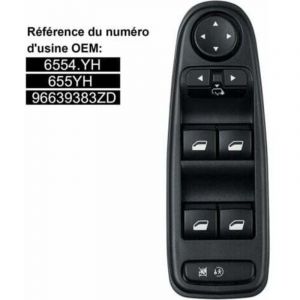 Commande de l&egrave;ve-vitre C4 Picasso 6554.YH Bouton de commande de l&egrave;ve-vitre pour Citro&euml;n C4 Grand Picasso