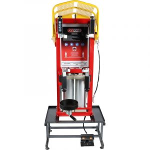 Compresseur de ressort pneumatique fixe &agrave; double cylindre et support