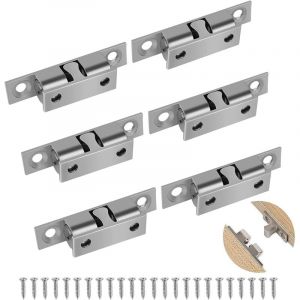 NOLUXA 6 Pcs Loqueteau &agrave; Bille,Loquet &agrave; Double Boule,R&eacute;glables Loquet &agrave; Double Boule,Verrous de Porte &agrave; Double Boule Massif,pour Meubles de