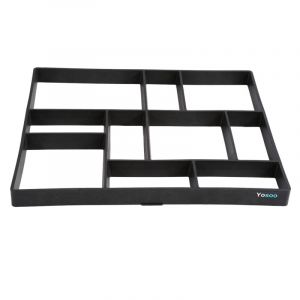 SJLERST Moule &agrave; Pav&eacute; B&eacute;ton,Jardin bricolage chemin en plastique fabricant moule route pavage ciment moule brique pierre