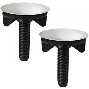 Bouchon Lavabo cache trou evier 2 Pi&egrave;ces Couvercle Trou Robinet Cache,Couvercle de Trop-Plein de Trou,Couvercle de Bouchon de Vidange de Trop Plein
