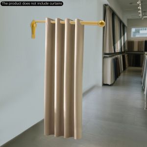 Senderpick - Présentoir pour rideaux de 120 cm, présentoir pour rails de rideaux, tringle à rideaux à bras pivotant, rail de rideaux