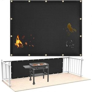 [JAMAIS UTILIS&Eacute;] Bouclier Thermique Ignifuge pour Mur Derri&egrave;re Gril, Bouclier Thermique pour Cuisini&egrave;re en Bois, R&eacute;frig&eacute;rateur De Protecteur Mural De