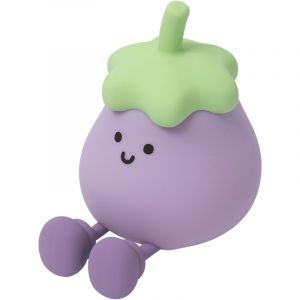 Aubergine Veilleuse pour enfants avec fonction minuteur, USB rechargeable, lampes pour enfants en silicone, convient pour salon, chambre d'enfant,