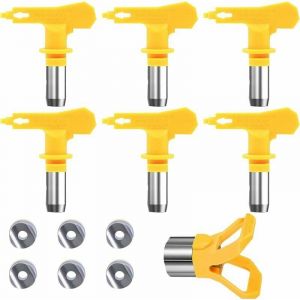 Trimec - Buse Airless Buse Pistolet Airless Haute Pression et Résistance Thermique Lot de 6 Joints Buses Airless Compatible avec Pistolets à Peinture