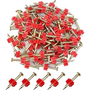Ersandy - 90 Pcs Clous de Ciment Clous de Ma&ccedil;onnerie Anti-Corrosion Clous de Ma&ccedil;onnerie pour Plaque d'acier,B&eacute;ton,Planche de Bois,Bricolage et