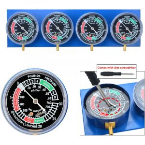 Kit de synchronisation de carburateurs 4 cylindres avec manom&egrave;tre &agrave; d&eacute;pression et jauges d'&eacute;quilibrage pour carburateurs de moto.