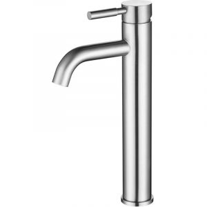 Ccykxa - Robinet avec Haut Robinet pour Lavabo ou Vasque de Salle Bain, Chaude et Froide Réglable de Mitigeur Lavabo, Laiton Chromé(Garantie à vie)