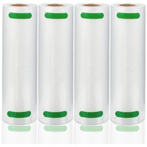 Tolletour - Rouleaux sous vide.Sacs sous Vide Alimentaire 4 Rouleaux. 20 x 600 cm pour Appareil de Mise sous Vide. Réfrigérateur. Réutilisable