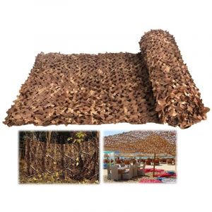 Filet de camouflage de chasse, filet de camouflage, pour le camping, filets pare-soleil ext&eacute;rieurs, 3x4m
