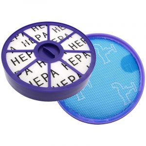 Hepa Set de filtres lavables pour aspirateurs Dyson DC19 DC19T2 DC20 DC21 DC29 Équivalents des Dyson prémoteur 917819-01, 911904-01, 914025-02 DC19