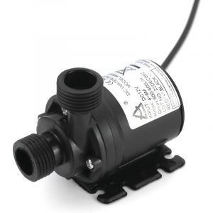 APEX Pompe &agrave; eau 12V 800L/heure 5m, pompe submersible sans balais, adapt&eacute;e &agrave; la circulation de l'eau dans les piscines, les fontaines solaires, les