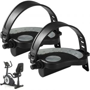 2 Pi&egrave;ces P&eacute;dales De V&eacute;lo D'appartement, 9/16 P&eacute;dales De V&eacute;lo Stationnaires, P&eacute;dales De V&eacute;lo sous Le Bureau, pour V&eacute;lo D'appartement Dynamom&egrave;tre V&eacute;lo