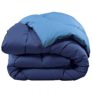 &Eacute;dredon gonflant bicolore bleu jean-bleu oc&eacute;an Terre de Nuit 140x150