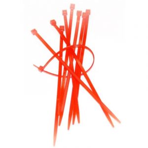 Sapiselco - Collier de serrage SCK-140MCR rouge (100 pièces)