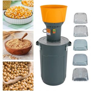 60l Moulin avec 5 tamis,Moulin électrique, Moulin à céréales Moulin,Moulin à maïs Moulin,idéal pour cuisine magasins usines de transformation, pour
