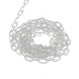 Chainette Rislan pour arr&ecirc;t de jalousie en PVC blanc &Oslash; 2mm au m&egrave;tre Enrouleur Cordon Volet roulant Store Fen&ecirc;tre Ouverture Fermeture